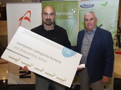 Íñigo Almenara, junto al consejero delegado del Grupo Harinalia, Antonio Díaz